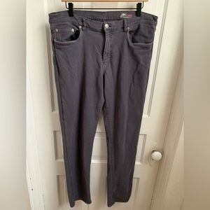 Faherty Stretch Terry 5 Pocket Pants Slim Leg Blue Navy Size 36